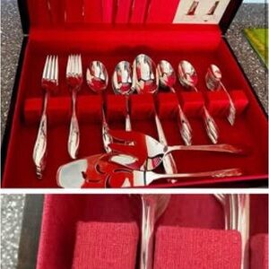 Elegant Silver Cutlery Set
